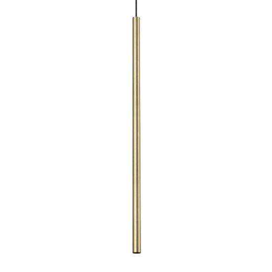 Ideal lux look lampada a sospensione cilindrica led 11,5w 3000k 100cm per cucina ottone