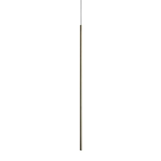 Ideal lux look lampada a sospensione cilindrica led 3,5w 3000k 100cm per cucina ottone