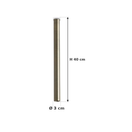 Ideal lux look faretto da soffitto cilindrico led 5w 3000k 40cm per cucina ottone