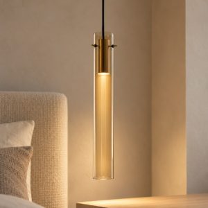 Ideal lux flam lampada a sospensione led 10w 3000k per cucina contemporanea ambra