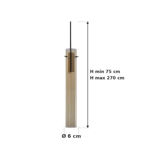 Ideal lux flam lampada a sospensione led 10w 3000k per cucina contemporanea ambra
