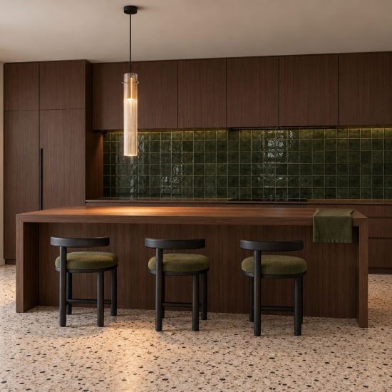 Ideal lux flam lampada a sospensione led 10w 3000k per cucina contemporanea ambra rigata