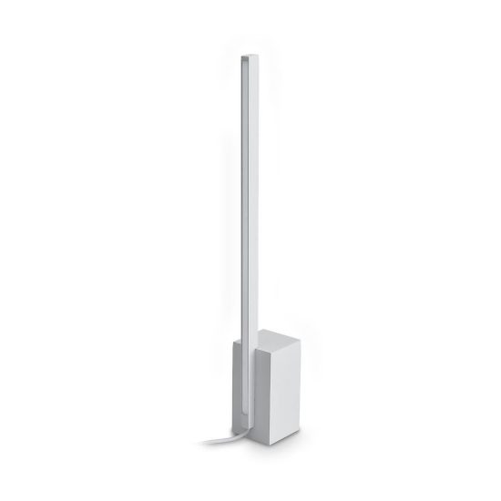 Ideal lux essence lampada da comodino lineare a sezione quadrata led 12w 3000k 39,5cm bianca