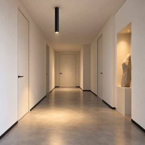 Ideal lux look faretto da soffitto cilindrico led 5w 3000k 40cm per cucina nero