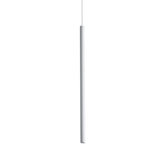 Ideal lux look lampada a sospensione cilindrica led 3,5w 3000k 40cm per cucina bianca
