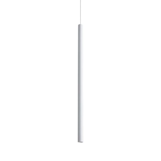 Ideal lux look lampada a sospensione cilindrica led 11,5w 3000k 70cm per cucina bianca