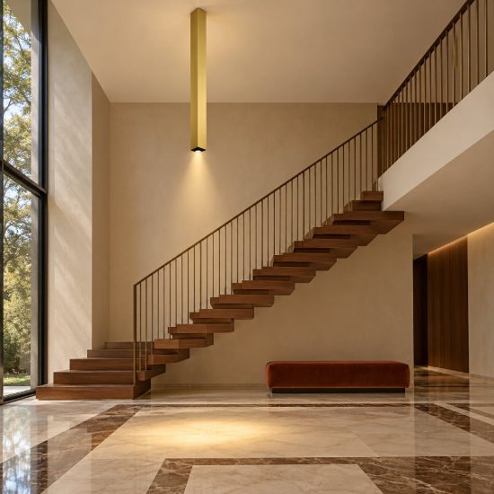 Ideal lux look faretto da soffitto a sezione quadrata gu10 75cm per cucina ottone