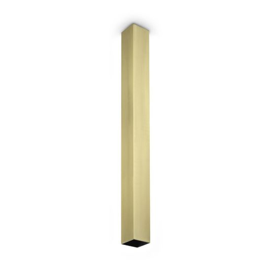 Ideal lux look faretto da soffitto a sezione quadrata gu10 75cm per cucina ottone