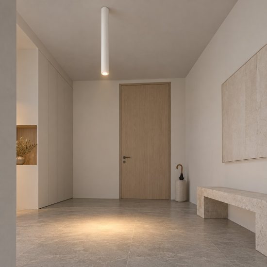 Ideal lux look faretto da soffitto cilindrico gu10 75cm per cucina in gesso bianco