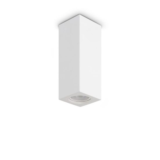 Ideal lux look faretto da soffitto a sezione quadrata gu10 20cm per corridoio in gesso bianco