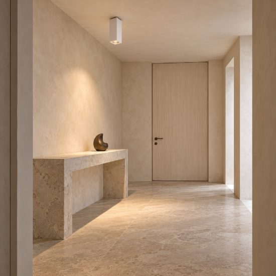 Ideal lux look faretto da soffitto a sezione quadrata gu10 40cm per ingresso in gesso bianco