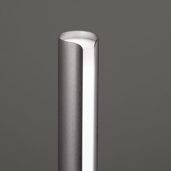 Ideal lux dorica abat-jour led 8w 3000k dimmerabile 25,5cm per comodino contemporaneo bronzo