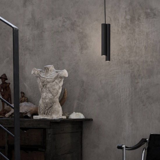 Ideal lux dorica lampadario a barra lineare led 35w 3000k dali 140cm per sala da pranzo rame