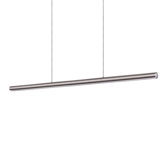 Ideal lux dorica lampadario a barra lineare led 35w 3000k dali 140cm per sala da pranzo bronzo