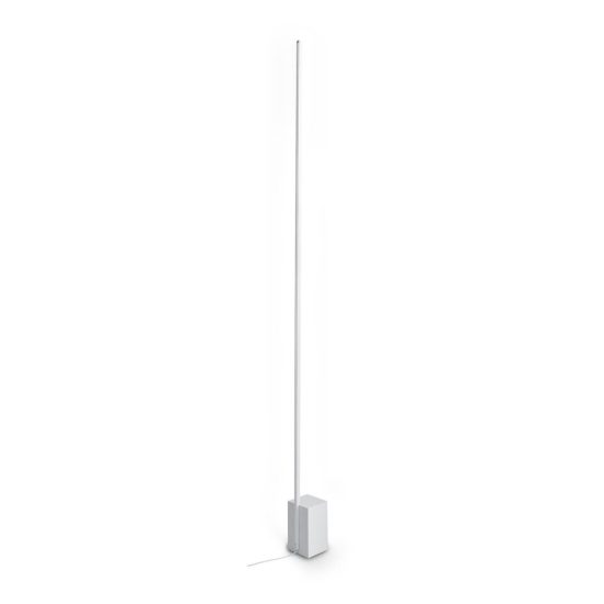 Ideal lux essence lampada da terra lineare a sezione quadrata led 24w 3000k 160,5cm bianca