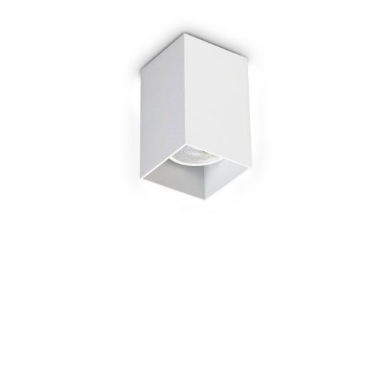 Ideal lux look faretto da soffitto a sezione quadrata gu10 75cm per corridoio bianco