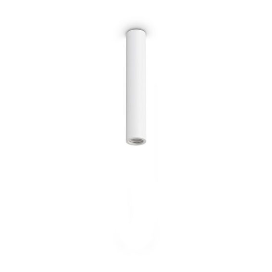 Ideal lux look faretto da soffitto cilindrico gu10 40cm per ingresso in gesso bianco
