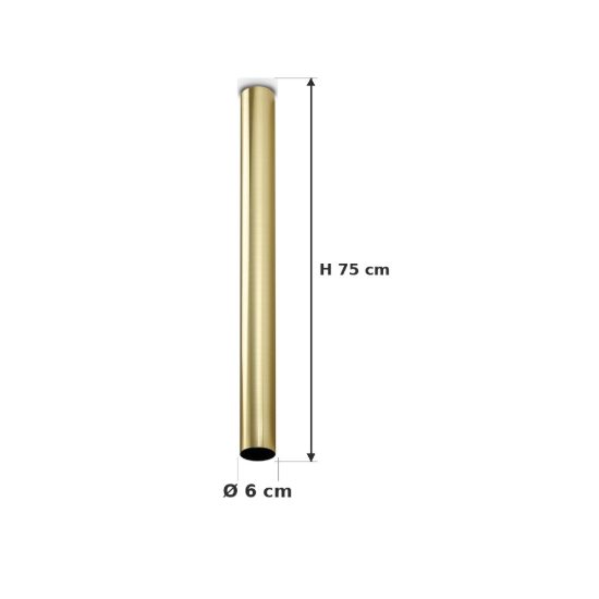 Ideal lux look faretto da soffitto cilindrico gu10 75cm per cucina ottone