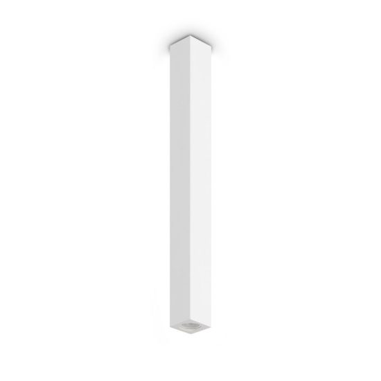 Ideal lux look faretto da soffitto a sezione quadrata gu10 75cm per cucina in gesso bianco