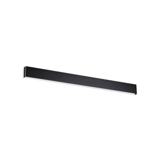 Ideal lux delta applique rettangolare led 37w 3000k 110cm per soggiorno moderna nera