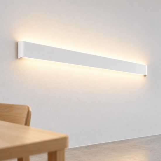 Ideal lux delta applique rettangolare led 30w 4000k 83cm per soggiorno moderna bianca