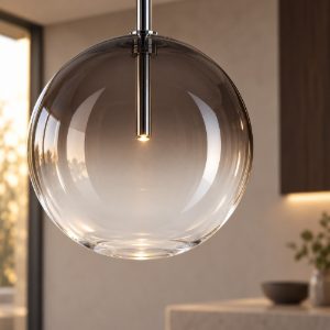 Ideal lux equinoxe lampada a sospensione a sfera 15cm per cucina moderna fumè