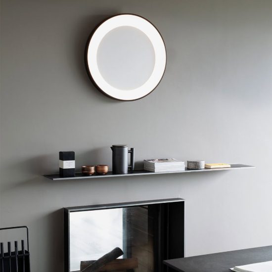 Ideal lux planet plafoniera tonda led 15w 3000k 30cm per cabina armadio moderna nera