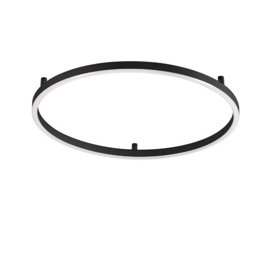 Ideal lux oracle slim plafoniera ad anello led 53w 2700k 90cm per camera da letto moderna bianca