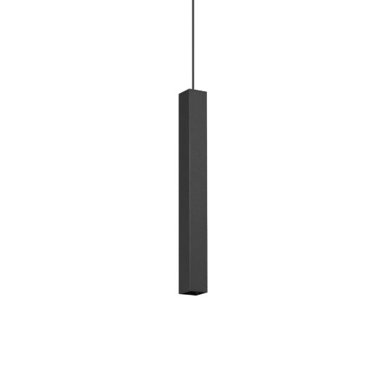 Ideal lux look lampada a sospensione a sezione quadrata 40cm per cucina nera
