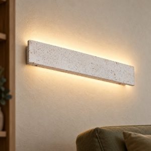 Ideal lux zig zag applique rettangolare led 23w 3000k 53cm per soggiorno moderna cemento