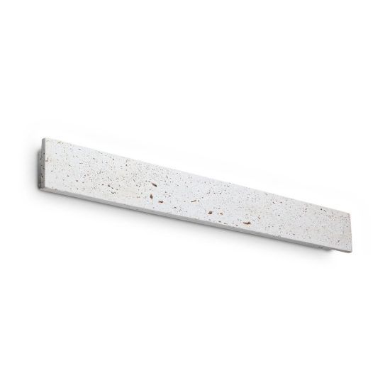 Ideal lux zig zag applique rettangolare led 26w 3000k 75cm per soggiorno moderna cemento