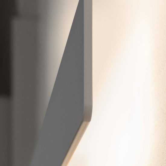 Ideal lux zig zag applique rettangolare led 26w 3000k 75cm per soggiorno moderna cemento