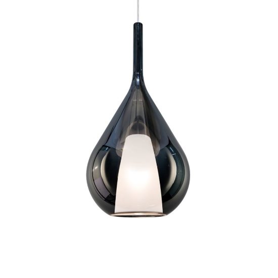 Ideal lux kalique lampadario a goccia 28cm per soggiorno contemporaneo fumè