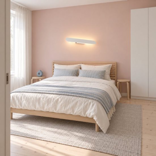 Ideal lux zig zag applique a bordi arrotondati led 23w 3000k 54cm per soggiorno moderna bianca