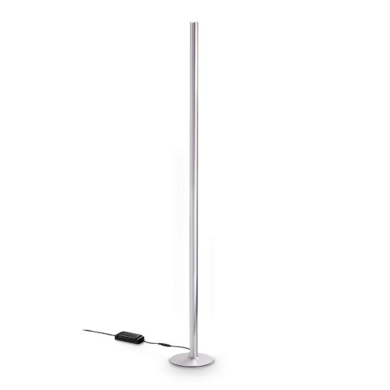 Ideal lux dorica piantana led 50w 3000k dimmerabile 190cm per soggiorno moderna acciaio