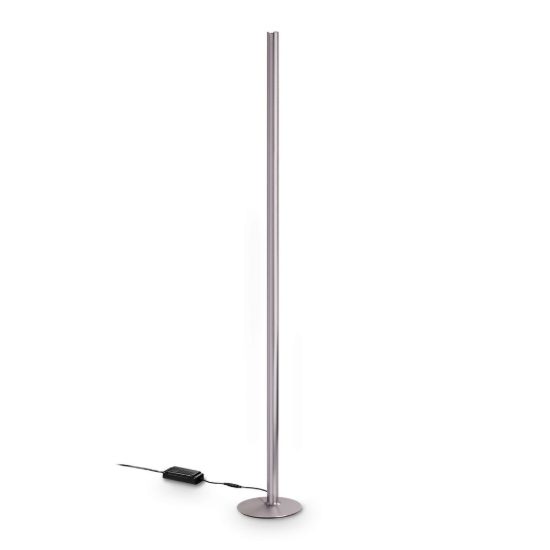 Ideal lux dorica piantana led 50w 3000k dimmerabile 190cm per soggiorno contemporanea bronzo