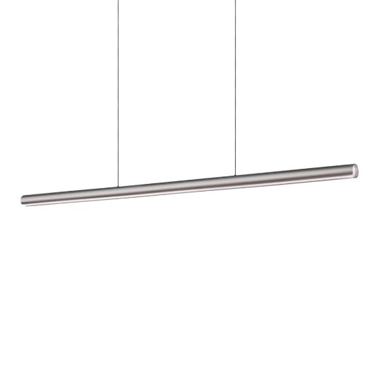 Ideal lux dorica lampadario a barra lineare led 35w 3000k dali 140cm per sala da pranzo grigio