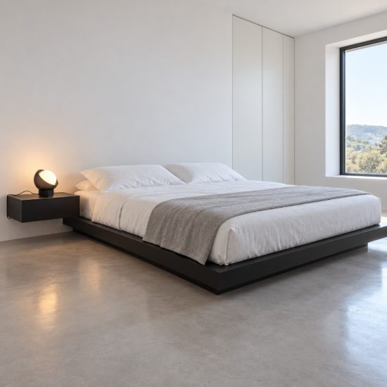 Ideal lux bloom abat-jour a sfera g9 12,7cm per comodino moderno nero