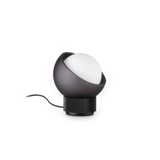 Ideal lux bloom abat-jour a sfera g9 12,7cm per comodino moderno nero