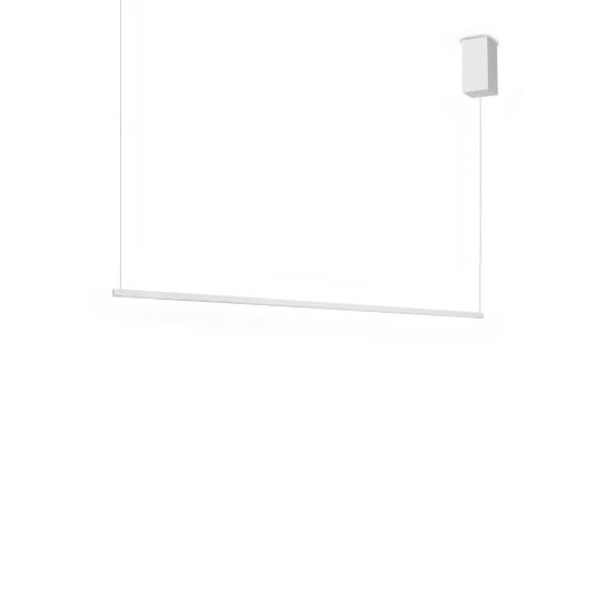 Ideal lux essence lampadario lineare a sezione quadrata led 19w 3000k 115cm per cucina bianco