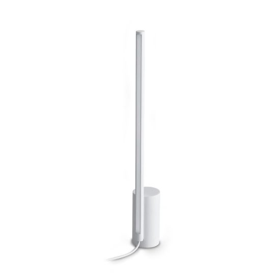 Ideal lux essence lampada da comodino lineare a sezione tonda led 12w 3000k 39,5cm bianca