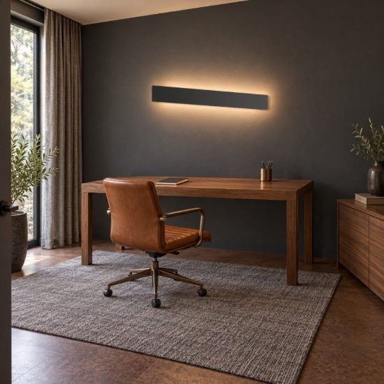 Ideal lux zig zag applique rettangolare led 23w 4000k 53cm per soggiorno moderna nera