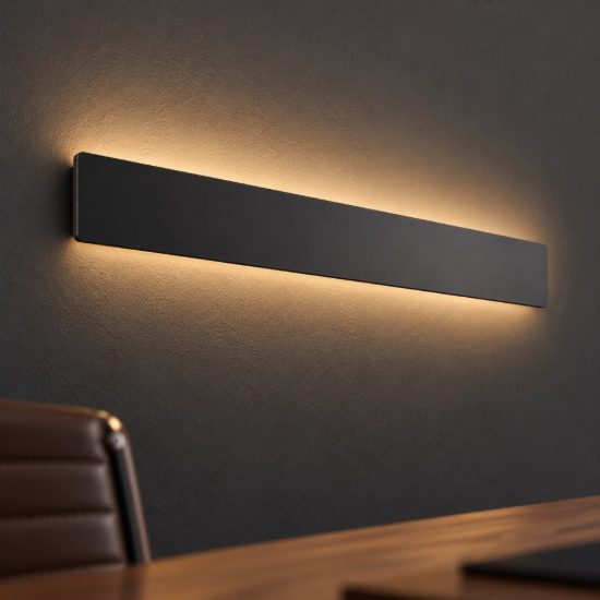 Ideal lux zig zag applique rettangolare led 30w 4000k 75cm per soggiorno moderna nera