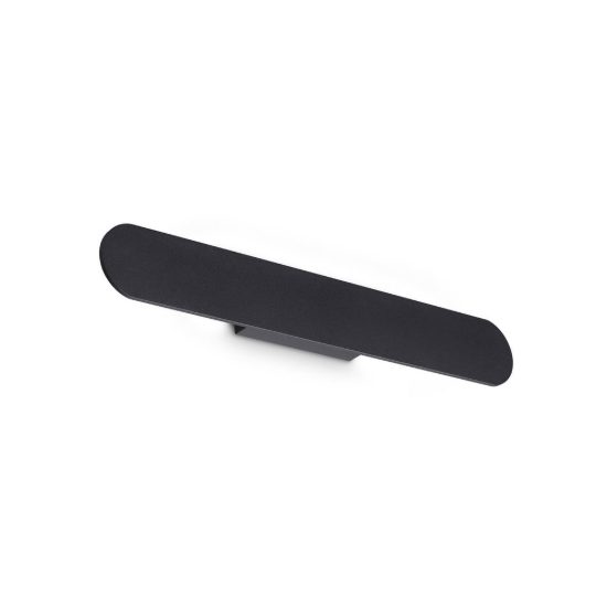 Ideal lux zig zag applique a bordi arrotondati led 23w 3000k 54cm per soggiorno moderna nera