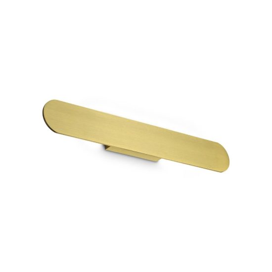 Ideal lux zig zag applique a bordi arrotondati led 23w 3000k 54cm per soggiorno ottone
