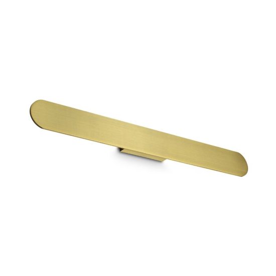 Ideal lux zig zag applique a bordi arrotondati led 30w 3000k 76cm per soggiorno ottone