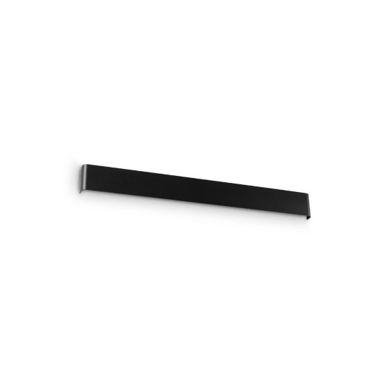 Ideal lux delta applique rettangolare 6 luci g9 83cm per soggiorno moderna nera