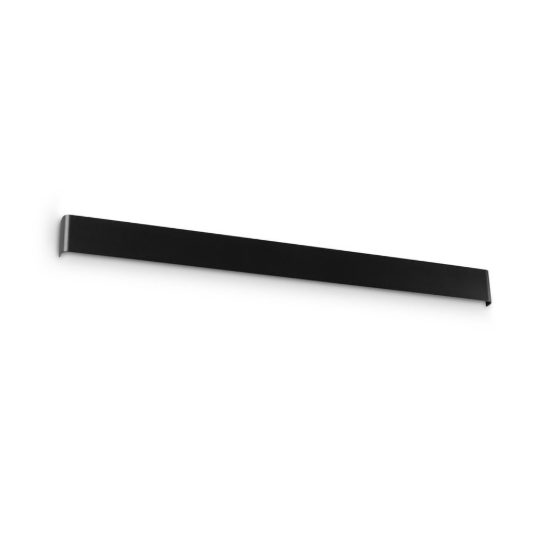 Ideal lux delta applique rettangolare 8 luci g9 110cm per soggiorno moderna nera