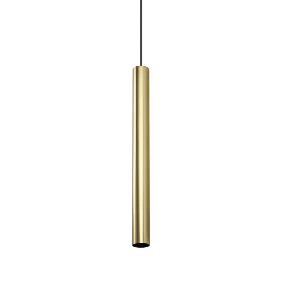 Ideal lux look lampada a sospensione cilindrica 70cm ø6 per cucina ottone