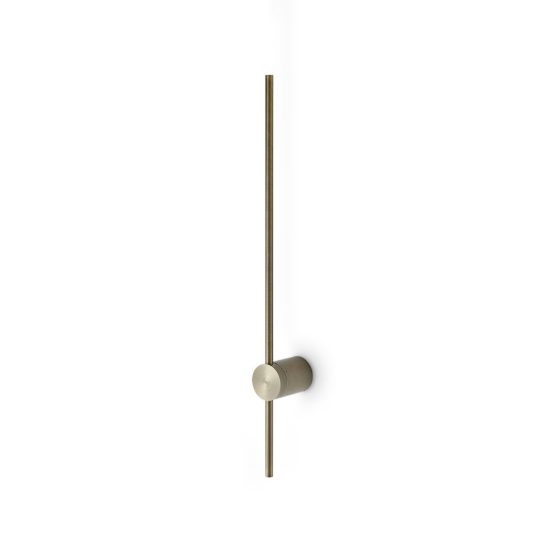 Ideal lux essence applique lineare a sezione tonda led 12w 3000k 75cm per soggiorno ottone
